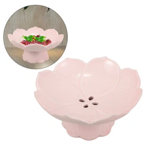 Lotus Fruit Plate Ceramic Cupcake Holder Stands for Dessert Table - Picture 1 of 12