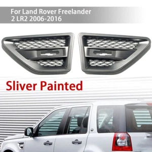 Parrilla de cubierta de ventilación lateral plateada para Land Rover Freelander 2 LR2 2006-2016 - Imagen 1 de 5