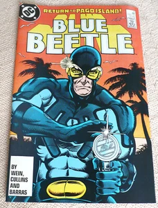BLUE BEETLE  #14 - DC COMICS 1987 - Rolling - Nr MINT to MINT! - Picture 1 of 7