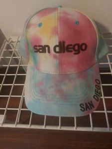 San Diego Unisex Baseball Cap One Size Tie Die Beach - Picture 1 of 5