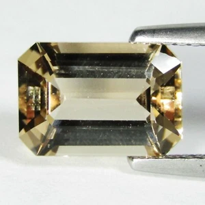 2.41Cts Excellent Natural Peach Color Morganite 10X7mm Emerald Cut "Ref VDO - Picture 1 of 4