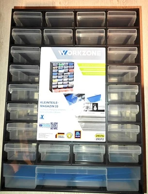 Kleinteilemagazin Sortierkasten Workzone ALDI Sortimentskasten Schraube Lego - Bild 1 von 4