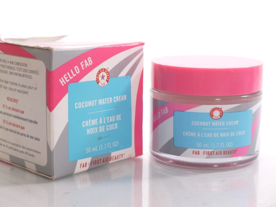 Crema de agua de coco Hello FAB 1,7 fl oz nueva en caja hidratación facial Foto 1 de 1