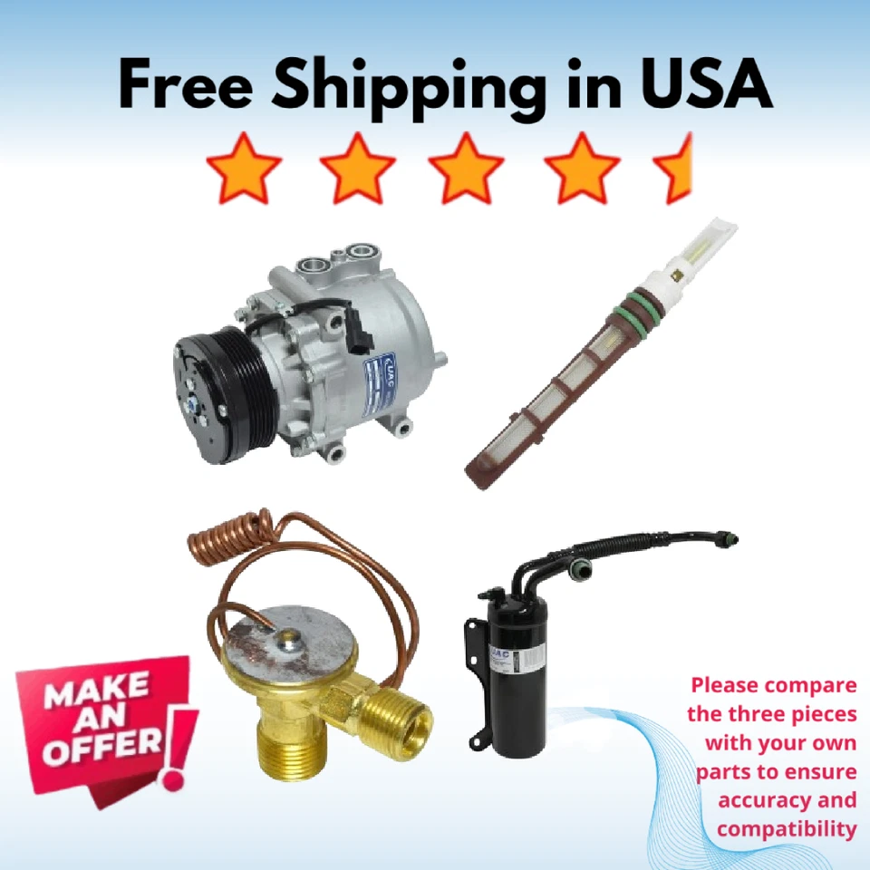 Комплект компрессора кондиционера подходит для Ford Econoline 2001-2006 - Изображение 1 из 1