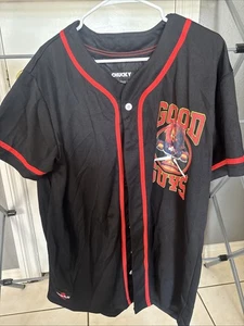 Camiseta deportiva de béisbol con botones CHUCKY Good Guys para hombre talla XL para niños jugar 2 negra - Imagen 1 de 6