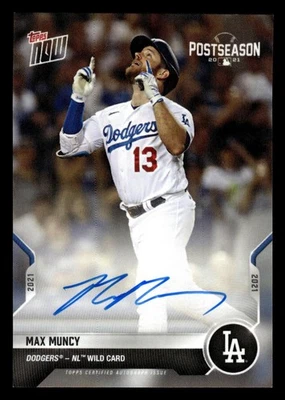 2021 Topps Now Postseason Los Angeles Dodgers AUTOGRAPH Max Muncy - Image 1 of 2