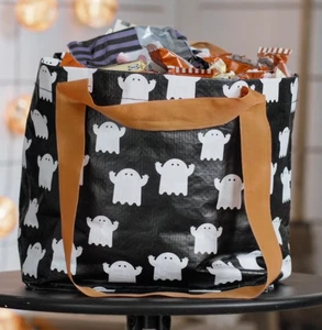 IKEA Halloween Bag Ghost Foldable Shopping Treat or Treat KUSTFYR 27x18x27cm - Picture 1 of 10