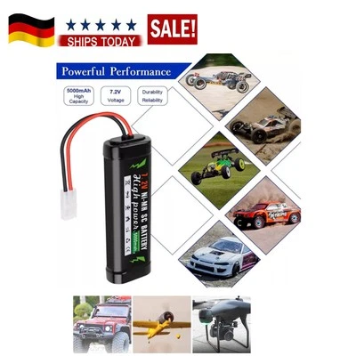 7.2V 5000mAh RC NiMH Akku Racing-Pack für RC Racing mit Tamiya Stecker DHL NEW - Bild 1 von 4