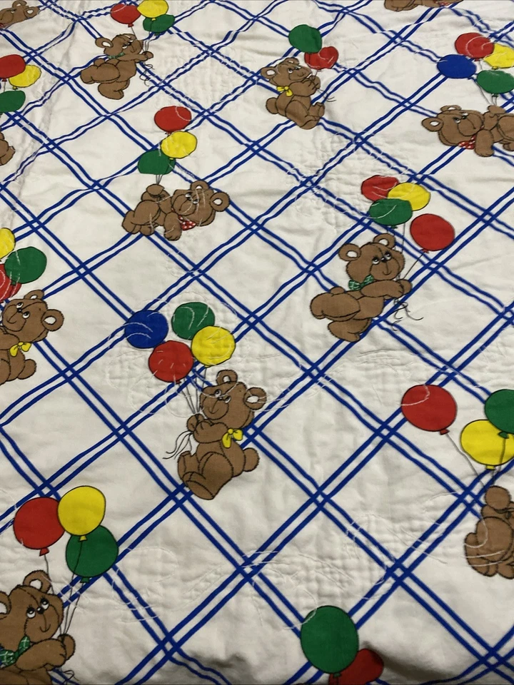 Manta de bebé ligera vintage hecha a mano Foto 1 de 4