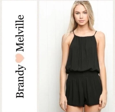 Macacão Brandy Melville Feminino Blanche Preto SO Tamanho Único - Imagem 1 de 4