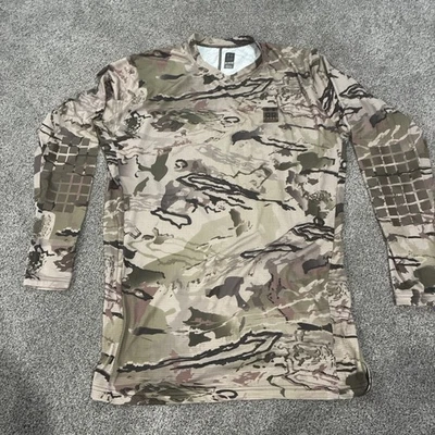 Under Armour Ridge Reaper Shirt Mens 3XL Tan Camo Long Sleeve Baselayer Hunt - Image 1 of 4