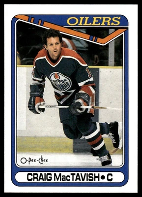 1990-91 O-Pee-Chee #189 Craig MacTavish Edmonton Oilers Hockey Card - Image 1 of 2