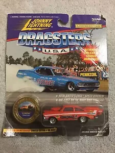 1995 Johnny Lightning Dragsters USA RICHARD EARLE Christine ‘58 Fury Red 1/64 - Picture 1 of 4