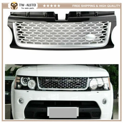 Front Grille Mesh Grill Vent Trim Fit for Land Rover Range Rover Sport 2010-2013 - Imagem 1 de 4