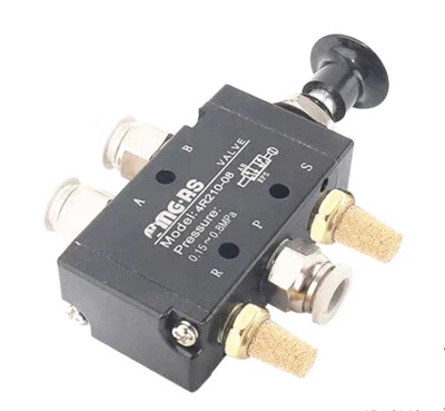 LINGBAO97 Mechanics Air Valve Push-Pull 4 Way 2 Position Manual Dump Truck Tailgate Valve