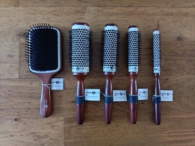 Juego de cepillos de pelo Head Jog cerámica/paleta: G74, G58, G56, G55, G54, NUEVO con etiquetas Foto 1 de 4