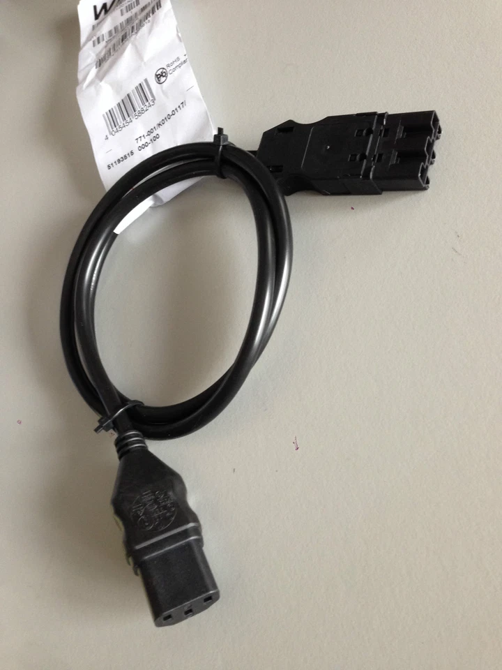Wago Winsta 771-001/K010 Netz-Anschlusskabel mit Schutzkontakt-Stecker 3 Polig  - Bild 1 von 1