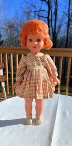 Italien Luigi Furga Brigitte Puppe orange Haare Gingham kariertes Kleid selten Vintage - Bild 1 von 21