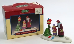 1997 LEMAX Village Collection "A Winter Breakfast" Porcelain Figurine Ships Free - Picture 1 of 14
