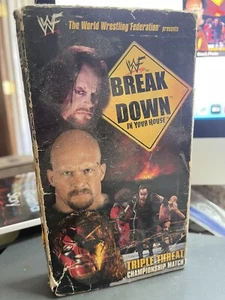 WWF Breakdown In Your House 1998 VHS Wrestling Stone Cold Undertaker Kane Rock - Foto 1 di 3