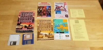 Storm Across Europe Game disk Commodore Amiga in box w instructions tested - Image 1 of 4