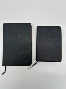 Set of 2 Holy Bibles Old New Testaments Levant Morocco Oxford Cambridge Vintage - Picture 1 of 13