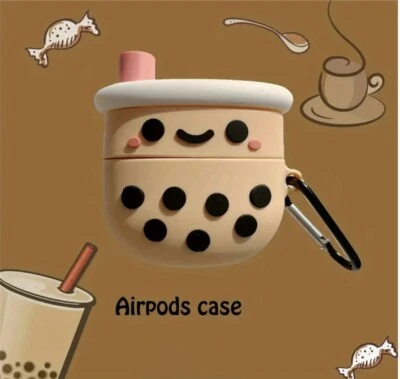 СОВЕРШЕННО новый молока чая Boba Airpods милый защитный чехол для поколения 1-го и 2-го поколения - Изображение 1 из 3