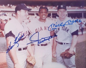 Foto Willie Mays Mickey Mantle Killebrew autografata 8x10 firmata ristampa auto - Foto 1 di 1