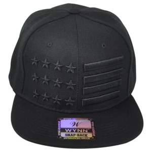 Gorra Sombrero Gorra con Bandera de los Estados Unidos 3D Negro Bandera Plana Americana Adultos - Imagen 1 de 4