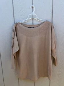 Cable and Gauge Sweater size L 10 12 Womens Regular Easter Cardigan Pullover - Picture 1 of 11