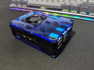 Case For Raspberry Pi 4 With Large Fan And 4 X (Pi 4 Board Not Included) - Picture 1 of 8