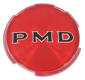 70-72 FIREBIRD GTO PMD HUB CAP / WHEEL COVER EMBLEM - 2 3/4" RED W BLACK LETTERS - Picture 1 of 1