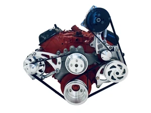Kit de conversión de polea serpentina Big Block Chevy ALT PS AC LWP BBC 396 427 454 - Imagen 1 de 3