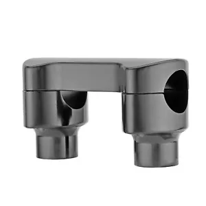 2" Gloss Black Top Cover Handlebar Clamp Riser For Harley Softail Breakout 18+ - Picture 1 of 5