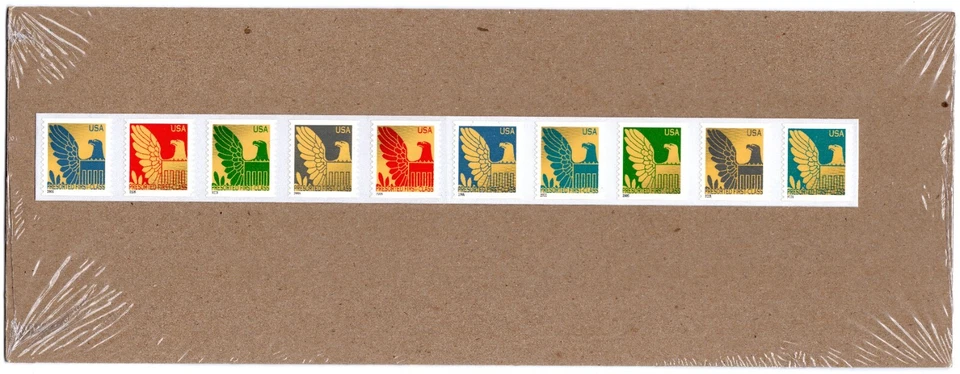 Scott #3801d (2005) Eagle Statues Plate # 25 Stamp Coil (PNC25) - Sealed Brown - Image 1 of 2