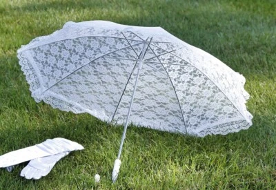 Кружевной вышитый зонтик для свадебной айвы викторианский фото реквизит - Изображение 1 из 4