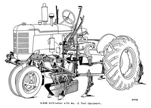 Farmall B BN B-238 BN-238 2 Row Hand Lift Cultivator Owner's / Parts Manual IH - Picture 1 of 17