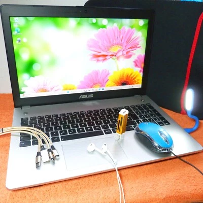 XXL SET Asus N56v METALL 15 Zoll FULLHD SSD Windows 11 Core i7 HDMI 16GB RAM NEU - Bild 1 von 4