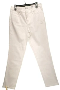 Style & Co Curvy Skinny Leg Mid Rise Slimming Pocket White Size 12L P126 - Picture 1 of 6