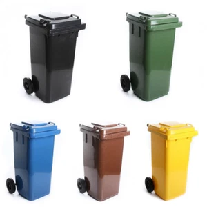 Mülltonne Müllbehälter 120L mit Deckel 2 Rad Behälter Abfalltonne 5 Farben - Bild 1 von 7