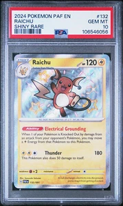 PSA 10 Raichu Shiny 132/091 - 2024 Pokémon Scarlet & Violet Paldean Fates - Bild 1 von 2