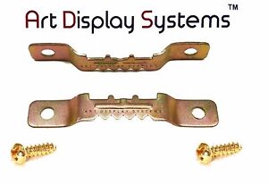 Art Display Systems Small BP Sawtooth Hanger with Screws – Pro Quality– 100 Pack