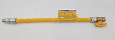 BrassCraft 燃气电器连接器黄色 1/2" MIP x FIP 18" CSSC4K-18 — 第 1/4 张图片