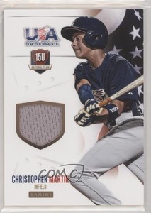 2014 Panini USA Baseball Box Set 15U National Team Jerseys /99 Austin Martin #55