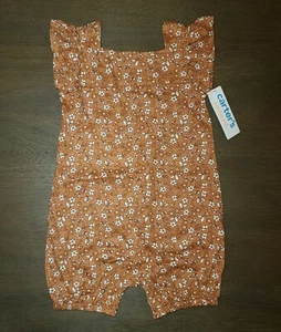 NEW INFANT BABY TODDLER GIRLS FLORAL ROMPER OUTFIT SIZE 18 MONTHS - Picture 1 of 4