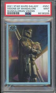 2021 Topps Star Wars Galaxy Chrome - Mandalorian Visions #MN1 - PSA 9 Graded