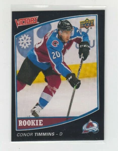 2020 UD NHCD Colorado Avalanche Conor Timmins Victory Black Rookie RC card #V-20 - Bild 1 von 2