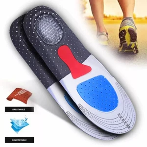 Men Insoles Gel Orthotic Sport Running Insert Shoe Pad Arch Support Heel Cushion - Picture 1 of 14