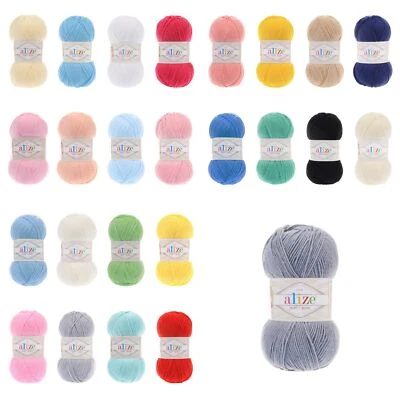 Alize Happy Baby Garn 50g weich bunt für Babybekleidung Decken Herbstaktion 100g