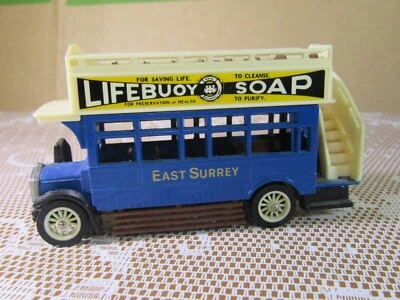 772Y Vintage 1982 Matchbox Y23 AEC S Type Bus 1922 East Surrey Double Decker - Immagine 1 di 4